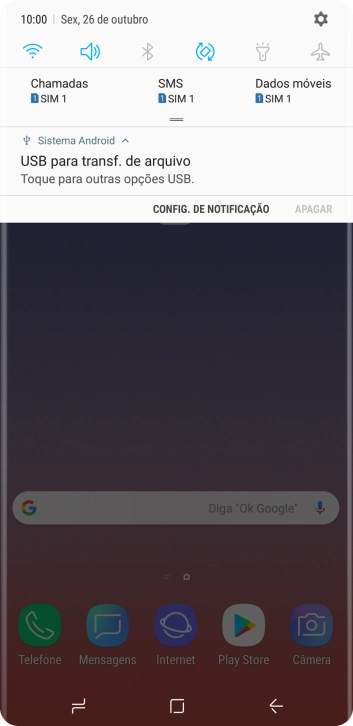 Pressione Toque para outras opções USB.. Pressione Toque para outras opções USB..