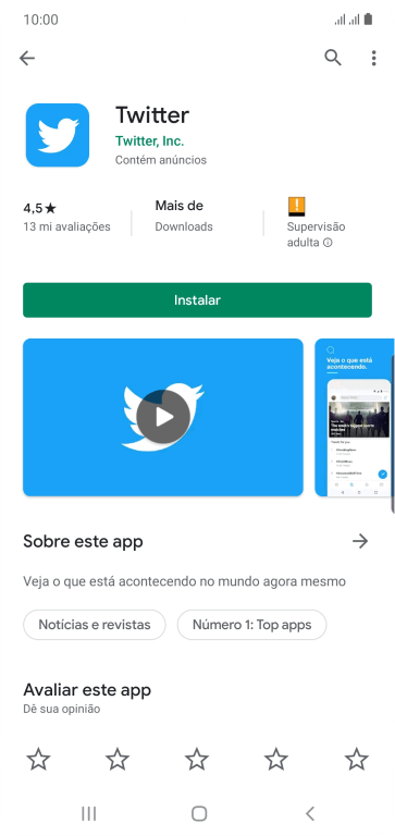Pressione Instalar, e siga as indicações da tela para instalar o app. Pressione Instalar, e siga as indicações da tela para instalar o app.