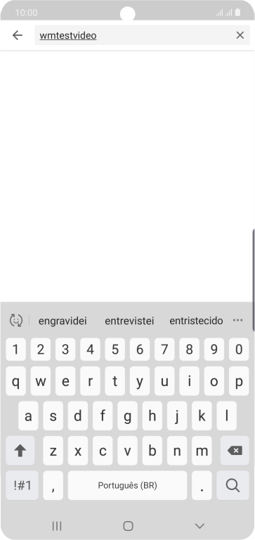 Digite a palavra de busca desejada, e pressione o ícone de busca. Digite a palavra de busca desejada, e pressione o ícone de busca.