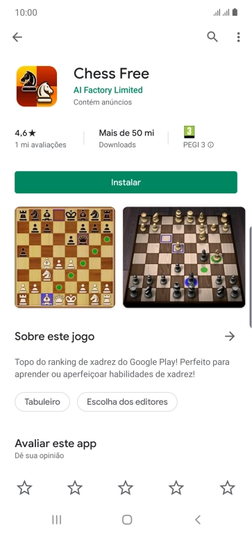 Pressione Instalar, e siga as indicações da tela para instalar o app. Pressione Instalar, e siga as indicações da tela para instalar o app.