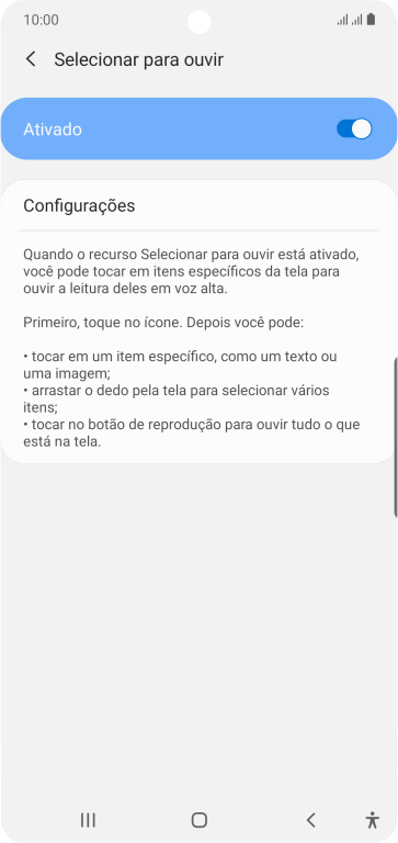 Pressione a tecla de voltar duas vezes. Pressione a tecla de voltar duas vezes.