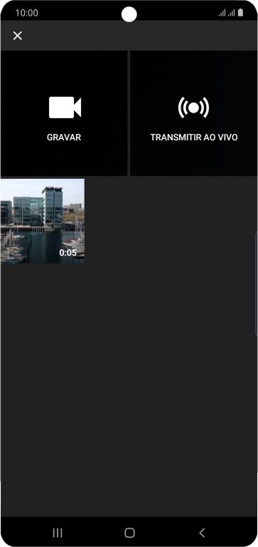 Pressione o vídeo desejado. Pressione o vídeo desejado.