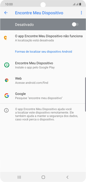 Pressione o indicador para ativar a função. Pressione o indicador para ativar a função.