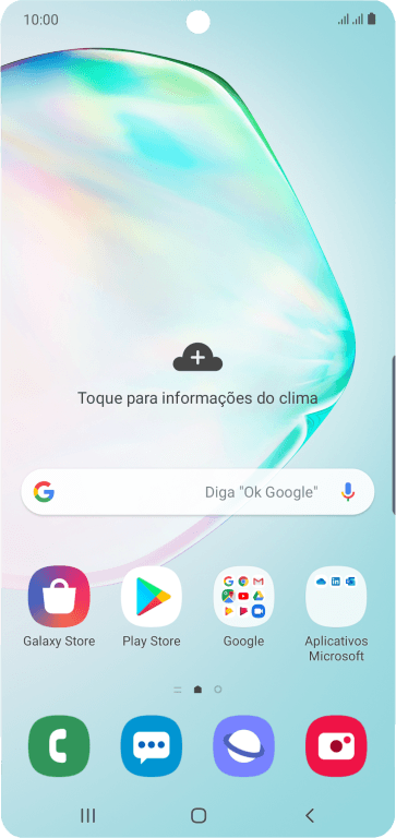 Deslize para cima na tela. Deslize para cima na tela.