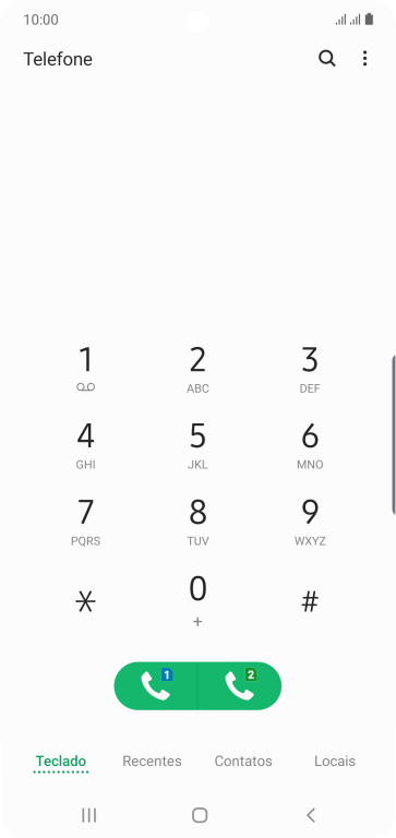 Pressione o ícone de menu. Pressione o ícone de menu.