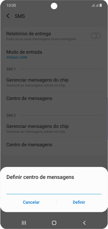 Se você é cliente TIM com DDD 11, 12, 13, 14, 15, 16, 17, 18 ou 19, deve inserir +551181138200 e pressionar Definir. Se você é cliente TIM com DDD 11, 12, 13, 14, 15, 16, 17, 18 ou 19, deve inserir +551181138200 e pressionar Definir.