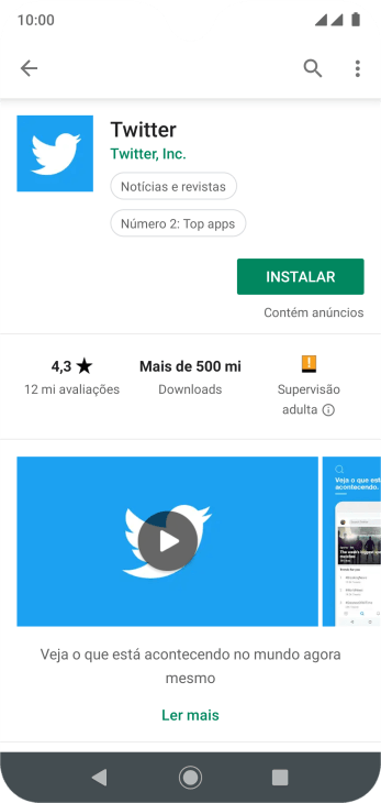 Pressione INSTALAR, e siga as indicações da tela para instalar o app. Pressione INSTALAR, e siga as indicações da tela para instalar o app.