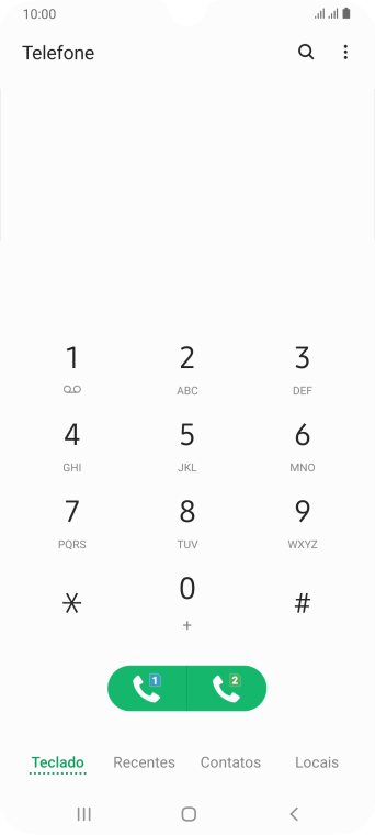 Pressione o ícone de menu. Pressione o ícone de menu.