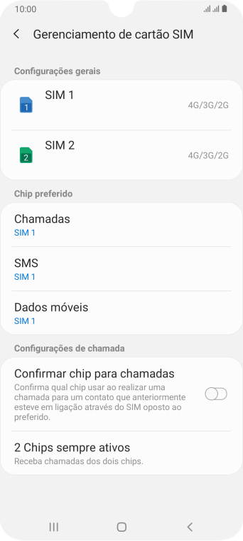 Pressione o chip desejado. Pressione o chip desejado.