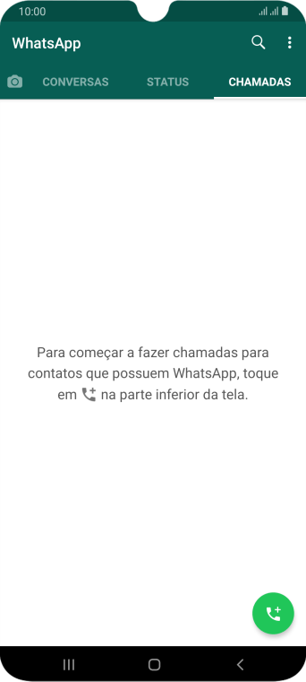 Pressione o ícone de chamada. Pressione o ícone de chamada.