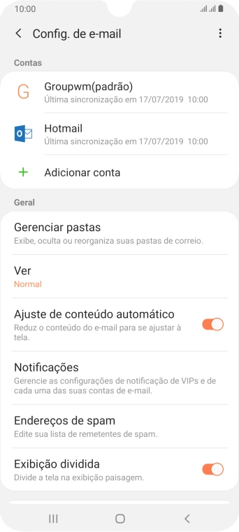 Pressione Notificações. Pressione Notificações.