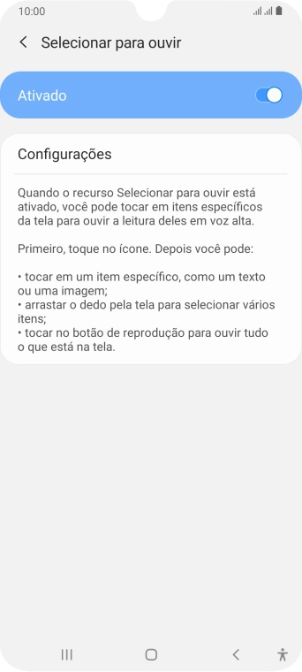 Pressione a tecla de voltar duas vezes. Pressione a tecla de voltar duas vezes.