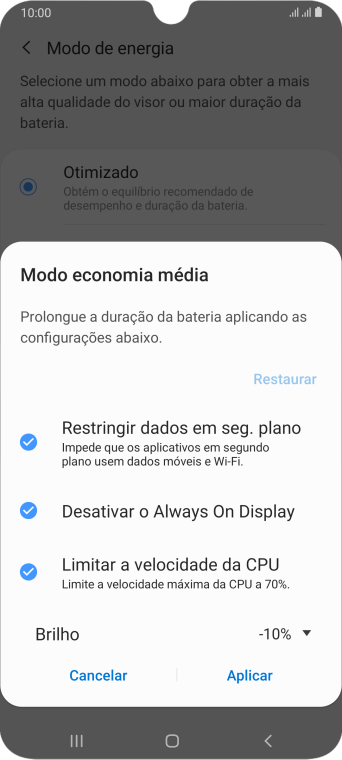 Pressione Aplicar para ativar a função. Pressione Aplicar para ativar a função.