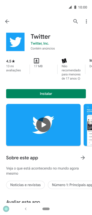 Pressione Instalar, e siga as indicações da tela para instalar o app. Pressione Instalar, e siga as indicações da tela para instalar o app.