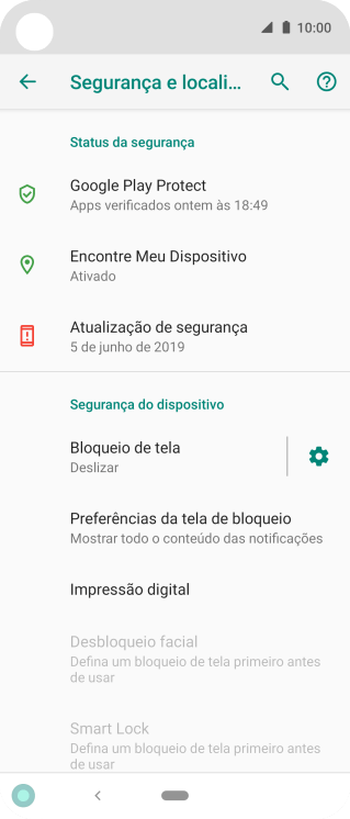 Pressione Impressão digital. Pressione Impressão digital.