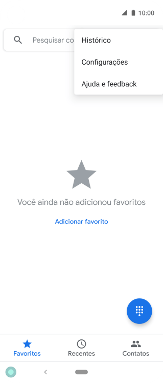 Pressione Configurações. Pressione Configurações.