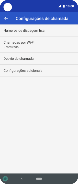 Pressione Configurações adicionais. Pressione Configurações adicionais.