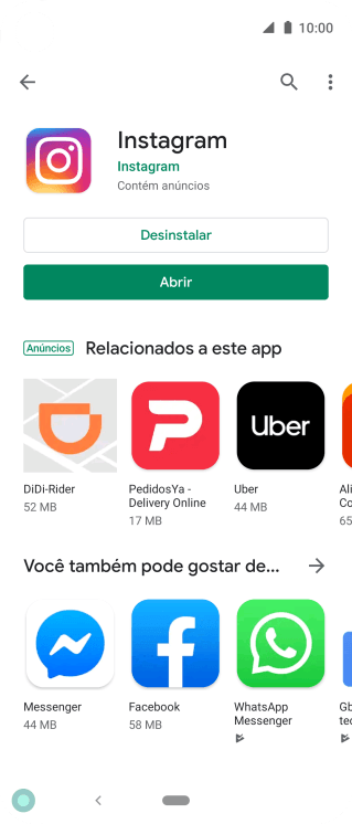 Pressione a tecla de início para finalizar e voltar à tela inicial. Pressione a tecla de início para finalizar e voltar à tela inicial.