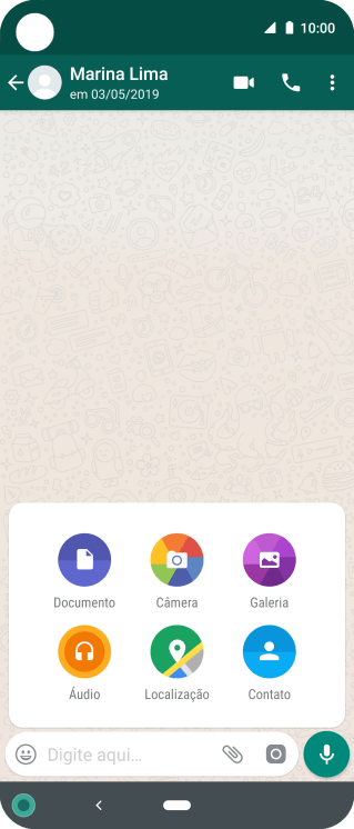 Pressione Galeria, e navegue até a pasta desejada. Pressione Galeria, e navegue até a pasta desejada.