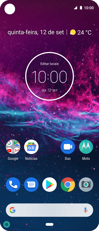 Use dois dedos para deslizar para baixo a partir do topo da tela. Use dois dedos para deslizar para baixo a partir do topo da tela.