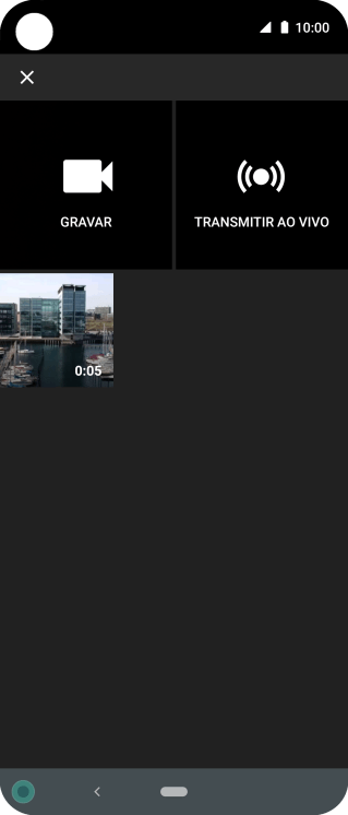 Pressione o vídeo desejado. Pressione o vídeo desejado.