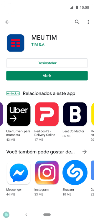 Pressione a tecla de início para finalizar e voltar à tela inicial. Pressione a tecla de início para finalizar e voltar à tela inicial.