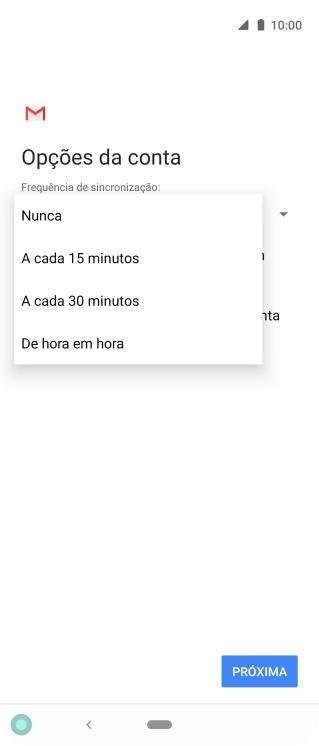 Pressione a configuração desejada. Pressione a configuração desejada.