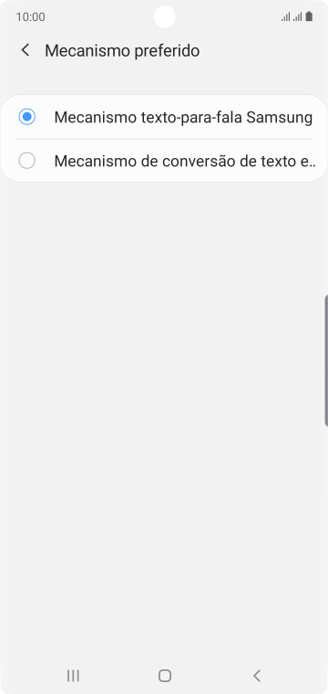 Pressione o ícone de configurações, e siga as instruções da tela para selecionar as configurações desejadas. Pressione o ícone de configurações, e siga as instruções da tela para selecionar as configurações desejadas.