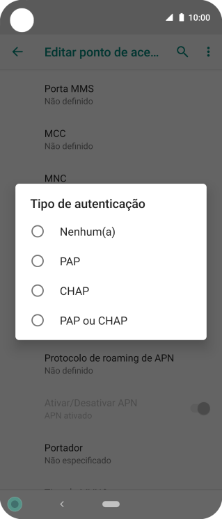Pressione PAP ou CHAP. Pressione PAP ou CHAP.