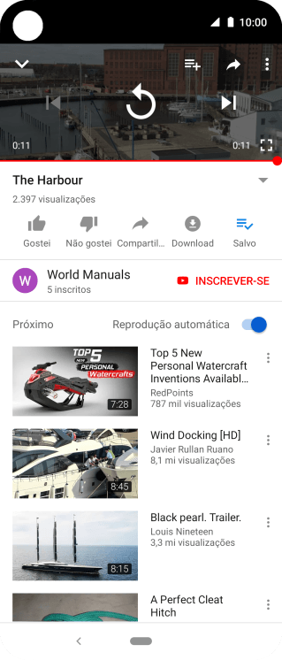 Pressione a tecla de início para finalizar e voltar à tela inicial. Pressione a tecla de início para finalizar e voltar à tela inicial.