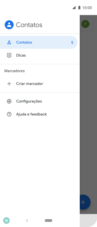 Pressione Configurações. Pressione Configurações.