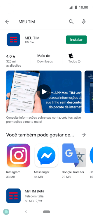 Pressione MEU TIM. Pressione MEU TIM.