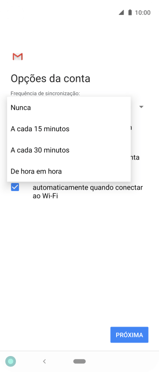 Pressione a configuração desejada. Pressione a configuração desejada.