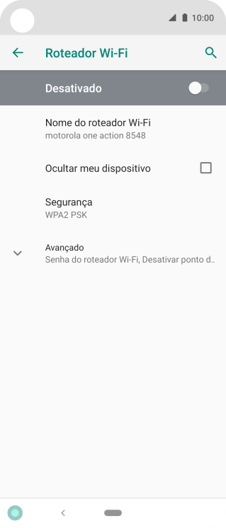 Pressione Nome do roteador Wi-Fi. Pressione Nome do roteador Wi-Fi.