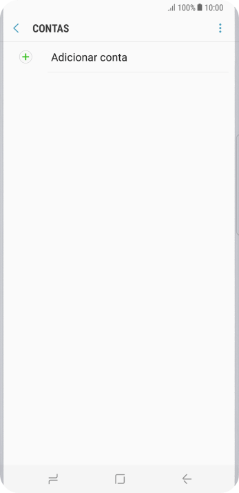Pressione Adicionar conta. Pressione Adicionar conta.