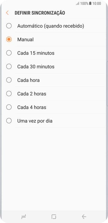 Pressione a configuração desejada. Pressione a configuração desejada.