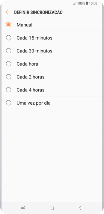 Pressione a configuração desejada. Pressione a configuração desejada.