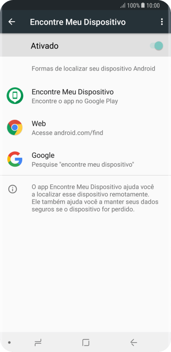 Pressione o indicador para ativar a função. Pressione o indicador para ativar a função.