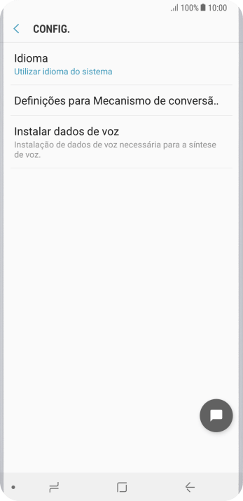 Pressione Definições para Mecanismo de conversã.., e siga as indicações da tela para selecionar as configurações desejadas. Pressione Definições para Mecanismo de conversã.., e siga as indicações da tela para selecionar as configurações desejadas.