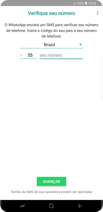 Pressione a lista suspensa. Pressione a lista suspensa.