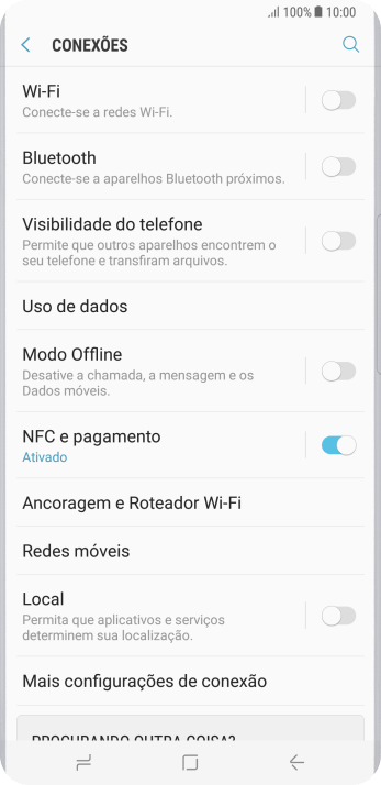 Pressione Redes móveis. Pressione Redes móveis.