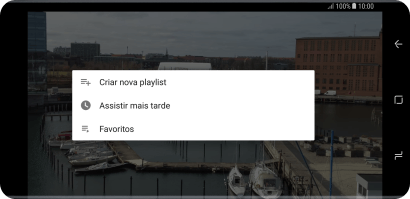 Pressione a lista de reprodução desejada. Pressione a lista de reprodução desejada.