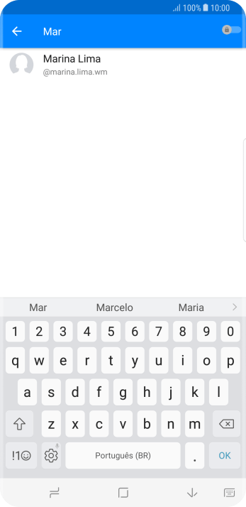 Pressione o contato desejado. Pressione o contato desejado.
