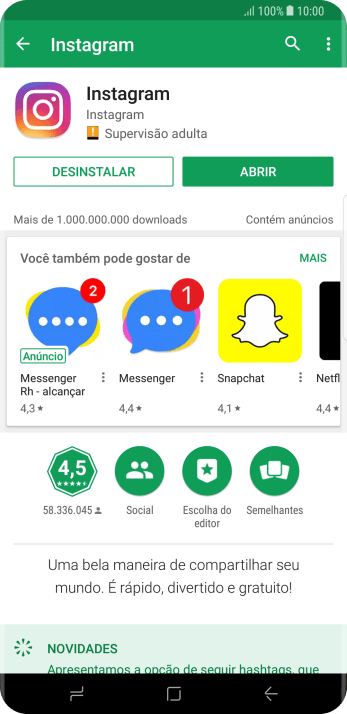 Pressione a tecla de início para finalizar e voltar à tela inicial. Pressione a tecla de início para finalizar e voltar à tela inicial.