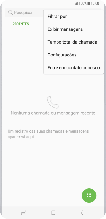 Pressione Configurações. Pressione Configurações.