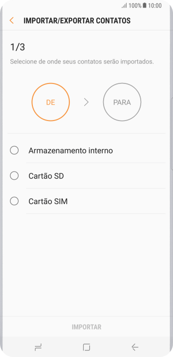 Pressione Cartão SIM. Pressione Cartão SIM.