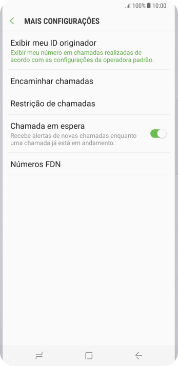 Pressione Exibir meu ID originador. Pressione Exibir meu ID originador.