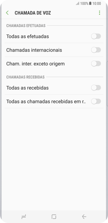 Pressione o indicador ao lado do tipo de bloqueio. Pressione o indicador ao lado do tipo de bloqueio.