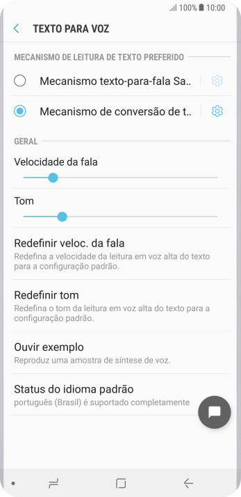 Pressione o ícone de configurações ao lado de Pressione o ícone de configurações ao lado de