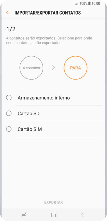Pressione Cartão SIM. Pressione Cartão SIM.